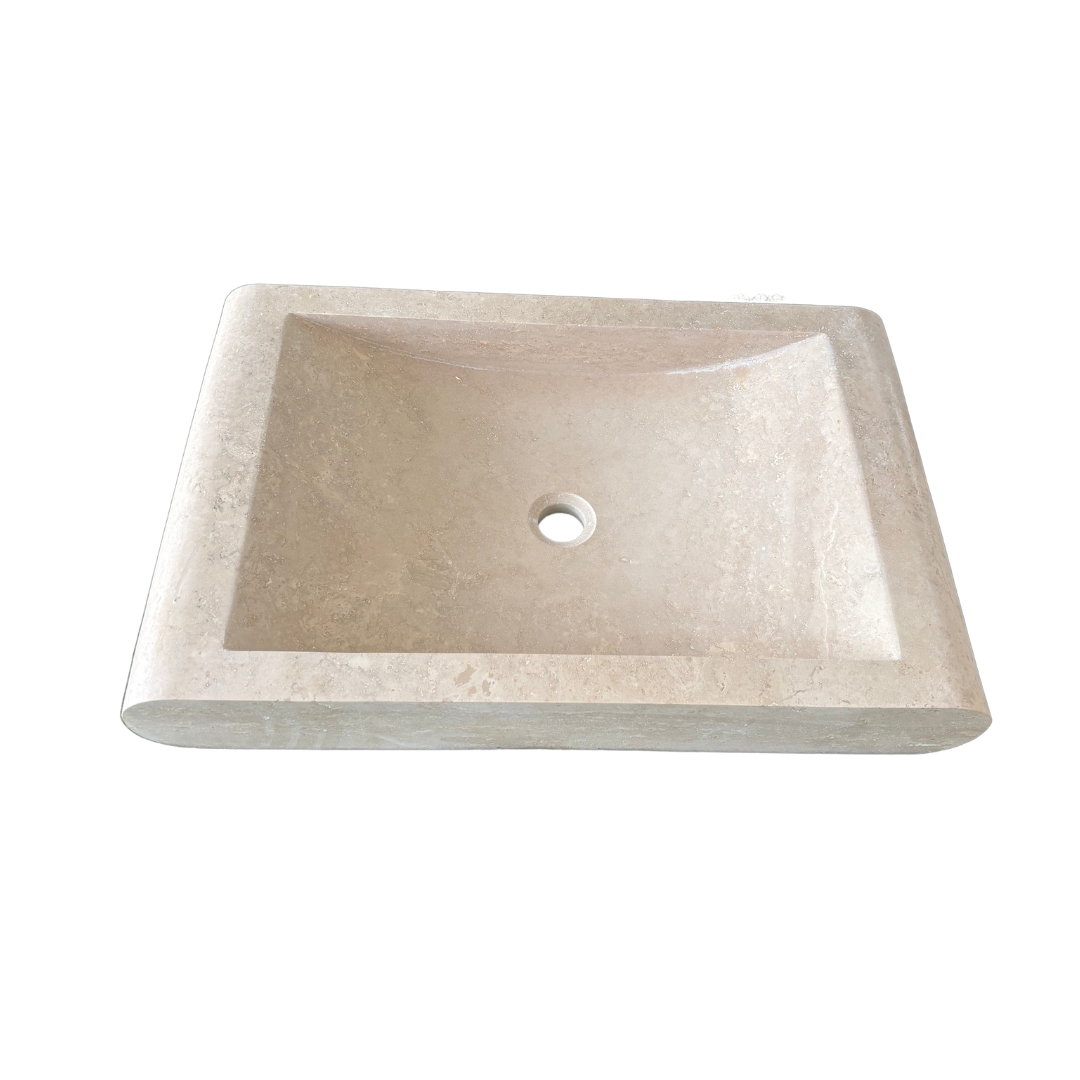 Vasque Beige 2 Côtés Arrondis